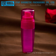 ZB-TP30 30ml Heiß-Verkauf auffälligen Doppel "layers" injizierten rote luftlose Flasche